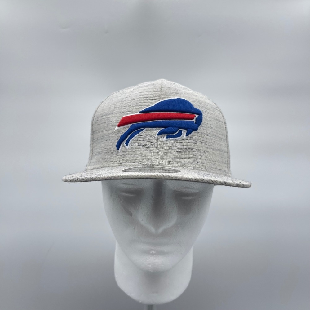 New Era 9FIFTY NFL Buffalo Bills Football Cap OSFM Gray Snapback Linen Blend Hat